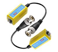 Bbajszx Ensemble d ' adaptateurs de caméra pour Magasin de détail avec extrémités BNC, unités Balun CCTV, Pont vidéo à Paire torsadée pour câblage de sécurité analogique, Conception de Module ABS