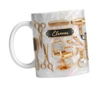 Bbajszx Tasse à thé en céramique sur le thème du barbier créatif pour et boisson quotidienne tasse de coiffeur avec poignée ergonomique tasse de cafetière de mode