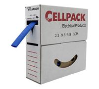 BBC Cellpack Cellpack Gaine thermorétractable en boîte déroulante 10 m avec valve 9,5-4,8/bleu/10 m Quantité:1