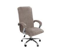 BBDIYCD Housses de Chaise avec Housses de Fauteuil, Housse de Chaise de Bureau d'ordinateur, Housse de Chaise Extensible, Housses de siège de Chaise élastiques entièrement enveloppées,Taupe,XL