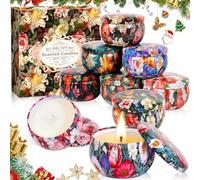 BBLTIFF Bougies Parfumée, 9 Pièces Coffret Bougies Parfumées Cadeau, Bougie Decorative, Cire de Soja Naturelles Pour Le Bain, Le Yoga, Le Mariage, Noël, Les Cadeaux D'anniversaire (9 Parfums)