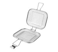 BBQ Basket - Square Stainless Steel Sandwich Toast Cage - Cooking Holder | Vegetable Basket for Grilling Birthday Vegetable Cooking Meat Campfire Camping Food