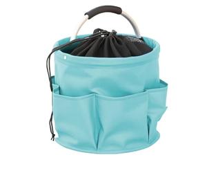 BBQ Caddy,Panier De Rangement D'outils Pliable Et Multifonctionnel-Blue | Foldable drawstring for grills Carry spices, sauces, and grilling tools in one trip. Great for camping