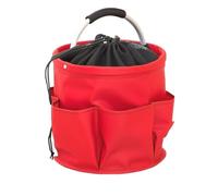 BBQ Caddy,Panier De Rangement D'outils Pliable Et Multifonctionnel-Red | Foldable drawstring for grills Carry spices, sauces, and grilling tools in one trip. Great for camping