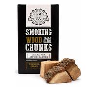 BBQ CHUNK CHÊCHE - OAK - Bois pour fumer HARDCORE BARBECUE - Pièces de bois pour fumer à la saveur de Hickory- Environ 1,5 Kg