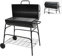 ProGarden Barbecue au charbon de bois avec roues Cylindre