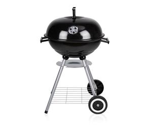 BBQ Collection Barbecue au charbon de bois - Barbecue rond au charbon de bois sur roulettes - 45 x 60 CM - Métal