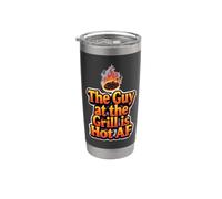 BBQ Cookout Le type au grill est chaud comme le feu Gobelet isotherme en acier inoxydable double paroi