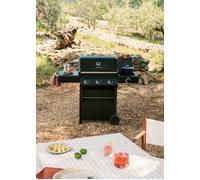 BBQ GAS BURNER PRO - Barbecue À Gaz Avec Brûleur Latéral Et Table D’appoint 3 Brûleurs Et 1 Brûleur Latéral (14kW)
