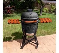 BBQ KAMADO - Barbecue Fumoir En Céramique Noir