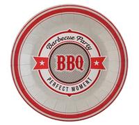 BBQ PARTY ASSIETTE D22,5CM MULTI X10