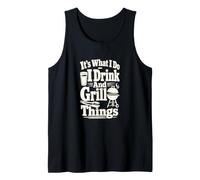 BBQ Pitmaster Grill Master Barbecue Weekend Humour Débardeur