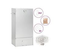 vidaXL Fumoir avec générateur de fumée froide Acier galvanisé