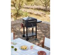 BBQ SMOKEY PRO - Barbecue Fumoir Au Charbon Avec Grille Réglable Et Table D’appoint Exclusive