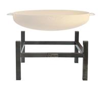 BBQ-Toro Brasero en acier au carbone pour brasero de 60 cm de diamètre - Carré - Aspect rouille antique - Support pour brasero, support pour brasero, pied de brasero, accessoires pour foyer
