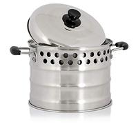 BBQ-TORO Casserole en Acier Inoxydable pour Four fusée | Ø 24 cm | Casserole avec Couvercle