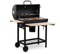 BBQ-Toro Chariot à charbon de bois | Ø 42 x (L) 80 cm | Fumoir à charbon Premium mobile