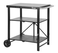 BBQ-Toro Chariot de barbecue pliable 60 x 80 x 82 cm | Noir | Chariot de service, chariot de table, table de barbecue pour barbecue à gaz | Table d'appoint, table de barbecue | Table d'appoint pour