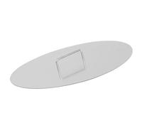 BBQ-Toro couvercle et brasero en acier inoxydable pour brasero de 60 cm - Argenté - Plaque de protection avec poignée