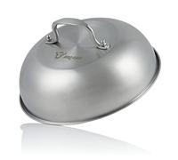 BBQ-TORO Dôme de Fonte en Acier Inoxydable (1 pièce) | Ø 23 cm | Dôme pour Hamburger, Bol de Fonte, Cloche, dôme pour Fondre Le Fromage, Couvercle pour Hamburger