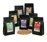 BBQ-Toro Ensemble de pellets en 100% Bois | Choix de 7 Types à 1 kg | Pellets à Fumer pour Grill, fumoir, Four à Pizza et Systèmes de Chauffage