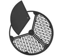 BBQ-Toro Ensemble plancha en fonte avec grille et plaque de gril | Ø 54,5 cm | grille de gril en fonte avec 3 zones | convient au gril de bouilloire de 57 cm