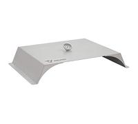 BBQ-Toro - Four à pizza pour barbecue à gaz - Acier inoxydable - 56 x 39 cm - Couvre-pizza avec thermomètre - Sans accessoires