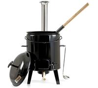BBQ-Toro Goulash Cannon | Goulash Kettle | Stew Oven | Hungarian Kettle Goulash Pot 17 litres émaillé avec couvercle pour cuisine d'extérieur cuisine de campagne