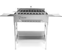 BBQ-Toro Gril en acier inoxydable avec embout à brochettes 9 broches Grille de cuisson Moteur