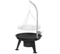 BBQ-Toro : Grill à charbon avec brasero pivotant, plaque de cuisson de 64 cm de diamètre