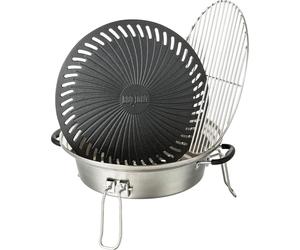BBQ-Toro Grill Set pour four-fusée, set avec plaque de gril en fonte, grille, bac d'égouttage, élévateur