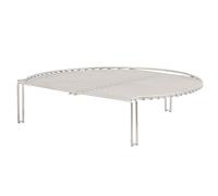 BBQ-Toro Grille chauffante Ronde en Acier Inoxydable | 40 x 33 x 10 cm | Convient aux grilles de marmite et Kamado de Ø 57 cm | Grille de Gril pour Le 2e Niveau | Grille chauffante Universelle