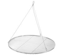 BBQ-Toro Grille de cuisson en acier inoxydable ronde Ø 90 cm, Grille de cuisson BBQ avec suspension à câble, Grille de cuisson suspendue