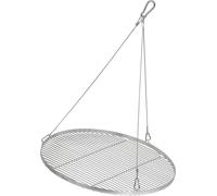 BBQ-Toro Grille de cuisson en acier inoxydable ronde Ø 70 cm, Grille de cuisson BBQ avec suspension à câble, Grille de cuisson suspendue
