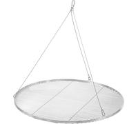 BBQ-Toro Grille de cuisson en acier inoxydable ronde Ø 90 cm, Grille de cuisson BBQ avec suspension à câble, Grille de cuisson suspendue