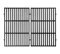 BBQ-TORO Grille de Cuisson en Fonte 30 x 44,5 cm (2 pièces) | Set de grilles en Fonte| 2 Inserts pour Grill, de Rechange| Accessoires pour Barbecue, pour Grills à gaz, à Charbon de Bois et Autre