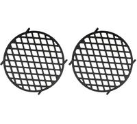 BBQ-TORO Grille en Fonte Ø 30 cm | Grille de Cuisson Convenant pour Les systèmes Weber Gourmet BBQ System (GBS) | Grille en Fonte | Convient pour Les barbecues Boule de 57 cm (Lot de 2)