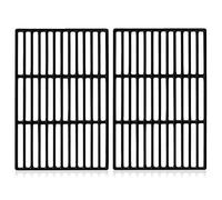 BBQ-Toro Grille en fonte (2 pièces) | émaillée | 27,5 x 41,5 cm chacune | Grille en fonte pour barbecue à gaz, barbecue | Compatible avec Tepro Toronto, Aktiva Angular, El Fuego Montreal