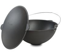 BBQ-Toro Kazan, marmite en fonte, 27 litres, grill-wok pré-assaisonné, cocotte