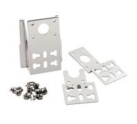 BBQ-TORO Kit de Support Universel en Acier Inoxydable pour Moteur de Gril pour de Nombreuses grilles, y Compris Le matériel de Fixation, Montage Universel avec de Nombreuses possibilités de Fixation.