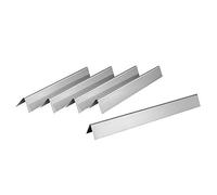BBQ-Toro Lot de 5 diffuseurs de Flamme en Acier Inoxydable | Rails d'arômes pour Barbecue à gaz | Convient pour Weber Weber Genesis 300 série (éléments de Commande montés à l'avant) 2011-2016