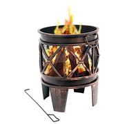 BBQ-Toro Panier à feu Plum | Ø 42 x 52,5 cm | Bol à feu à l'aspect rouillé Ancien, cheminée de Jardin