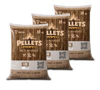 BBQ-TORO Pellets en Bois de Chêne 100% | 30 kg | Pour Barbecue, Fumoir, Four à Pizza et Systèmes de Chauffage | Pellets à Griller