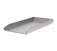 BBQ-Toro Plancha en acier inoxydable, rectangulaire, 26 x 44,5 cm, universelle et massive - Plaque de cuisson pour barbecue au gaz, au charbon et plus