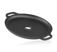 BBQ-Toro Plancha en fonte Ø 34,5 cm | Plaque de cuisson pour four à fusée | déjà culotte, preseasoned | Anneau de barbecue pour four à fusée, poêle en fonte, poêle à barbecue pour barbecue à gaz