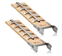 BBQ-Toro Planche à saumon flammé pour poisson et filets de saumon avec support | Planche à saumon en hêtre pour fumage ou barbecue | Planche à fumage avec support pour barbecue, barbecue sphérique