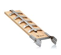 BBQ-Toro Planche à saumon pour poisson et filets de saumon avec support | Planche à saumon en hêtre pour fumer ou griller | Planche à fumer avec support pour barbecue, barbecue sphérique, feu de