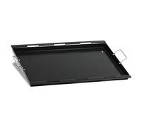 BBQ-Toro Plaque de cuisson en acier et céramique, 67 x 47,5 cm, rectangulaire, universelle et massive, pour charbon de bois et gaz, accessoires de barbecue, coque de barbecue
