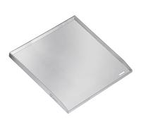 BBQ-Toro Plaque de gril en acier inoxydable, 40 x 41,5 cm, BBQ Plancha, plaque de gril, poêle de gril, plat de gril