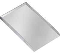 BBQ-Toro Plaque de gril en acier inoxydable, 30 x 45 cm, BBQ Plancha, plaque de gril, poêle de gril, plat de gril